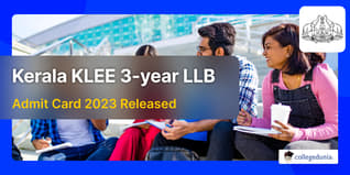Kerala KLEE 3-year LLB Admit Card 2023 Released @cee.kerala.gov.in, Exam on August 13; Check Details